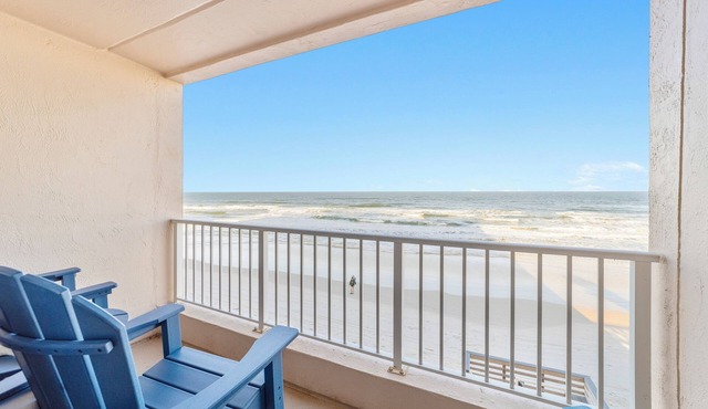 ☀️Wow Oceanfront Views 2BR-2BA Condo Ponce Inlet King Suite, Pool Stunning Views☀️