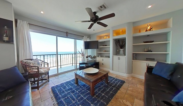 Wow! What a View! Down Town Oceanfront Condo, Very Safe! Direct beach Access!