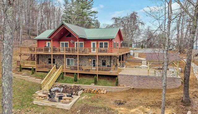 Wraparound Views and Forest Feels with Game Room and Pool Table