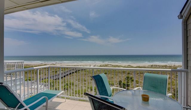Wrightsville Dunes F-3B - Oceanfront condo with community pool, tennis, beach