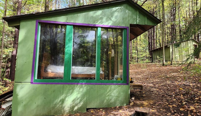 Writer's Den: Rustic Retreat Camping Cabin