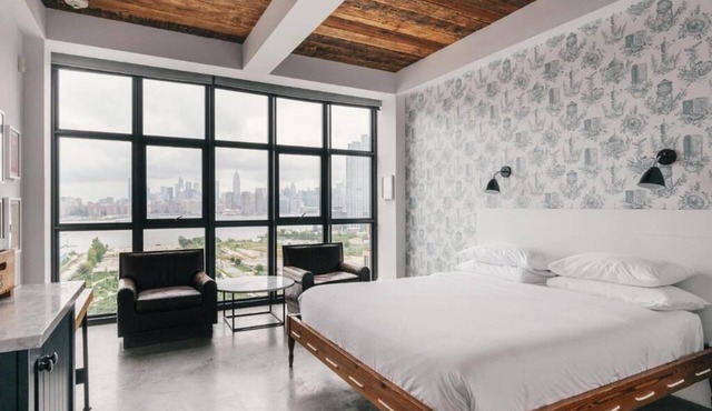 Wythe Hotel l Manhattan View King l Luxe Bed & Skyline Views