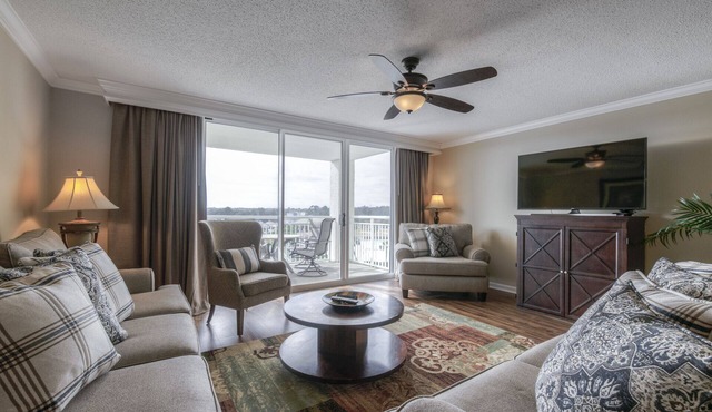 Yacht Club Villas #1-503 Breathtaking Waterway Views in Barefoot!