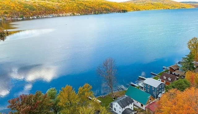 Year-round, beautiful, peaceful, lake front home on Canandaigua Lake.