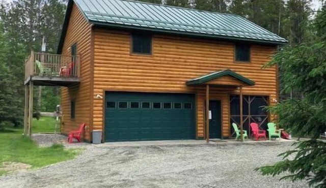 Year-round remote cabin that is great for the sporting enthusiasts.