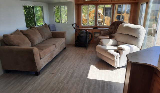 Year round trailer on trout lake