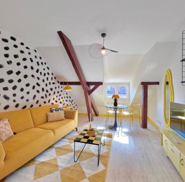 Yellow Suite - Design Stay for 3 - Alsace - Vosges