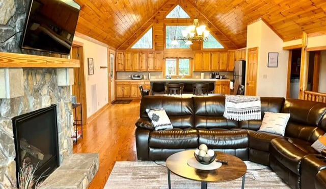 You and Me on the Dock: Log Cabin on Lake Gaston