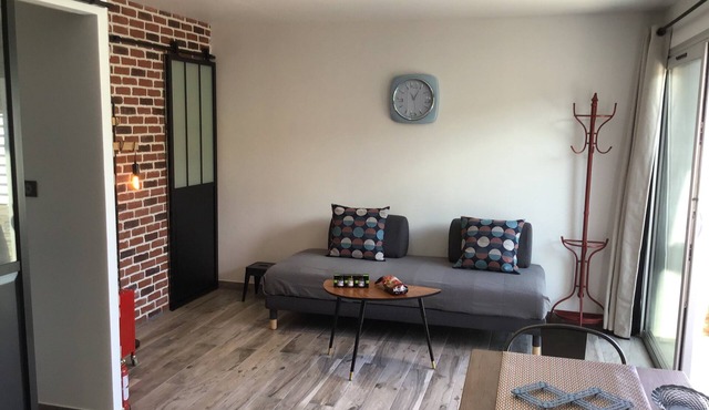 Your air conditioned T2 vintage decoration in Porticcio near the beaches