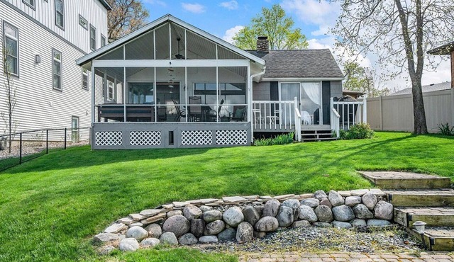 Your Eagle Lake Escape: Dock, Deck, and Notre Dame Access.