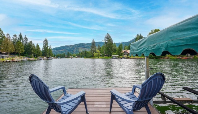 Your Lake Pend Orielle Get Away, beautiful waterfront home with private dock