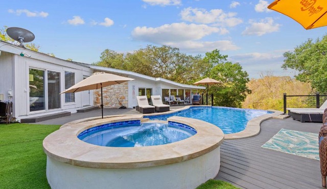 Your OASIS Nestled IN Wooded River Views, POOL!