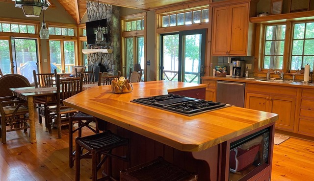 Your own Adirondack lakefront peninsula at Camp Nawita