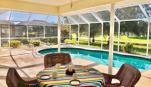 Your own Villa with a Heated Pool near South Florida's wonderful beaches.