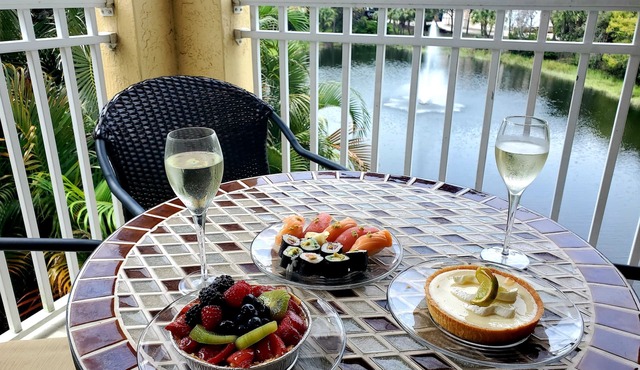 Your Palm Beach Luxury Oasis! 2 primary suites. Sleeps six! Stunning sunsets!