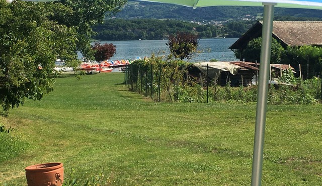 Your terrace on the lake of Aix les Bains, a unique location .
