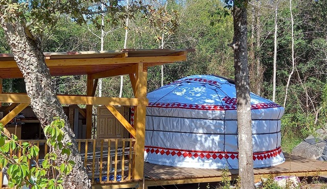Yurt in the countryside for 4 people, quiet, near Ajaccio