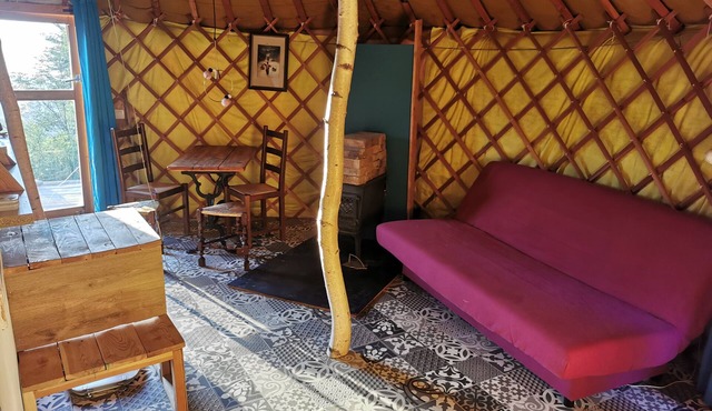 Yurt in the heart of the mountains