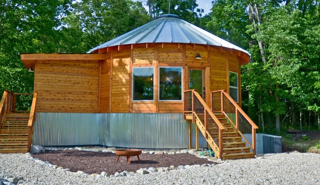 Yurt inspired Cabin at The Queen & I Homestead