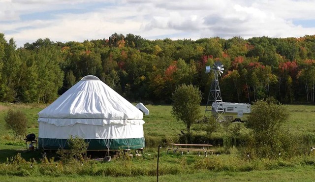 Yurt with Pond Access for Glamping Escapes in Ontario, Canada