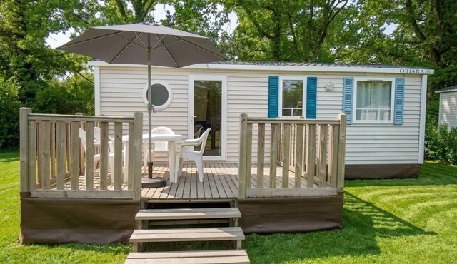 ZEcamping 3* espace aquatique toboggans mobil-home TV 35m2 7 pers