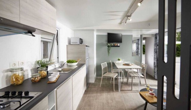 ZEcamping parc aquatique animations mobil-home TV LV 35m2 6 pers