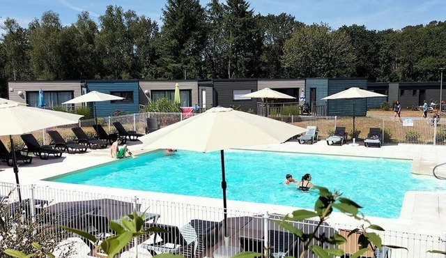 ZEcamping 3 étoiles piscine chiens acceptés cottage TV LV 55m2 2 pers