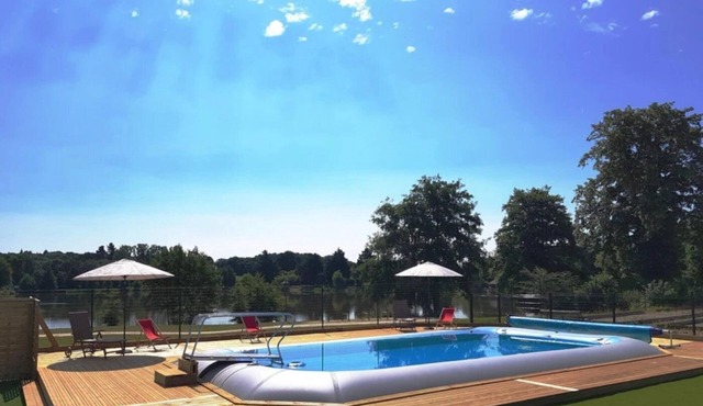 ZEcamping 3 étoiles toboggans animaux acceptés locatif TV LV BBQ 32m2