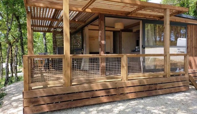 ZEcamping 3 étoiles pataugeoire chalet BBQ 35m2 5 pers