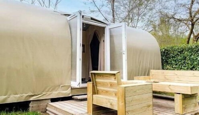 ZEcamping 3* piscine chauffée pet friendly roulotte 17m2 4 pers
