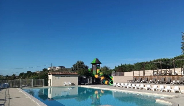 ZEcamping 3* piscine chauffée club enfant locatif clim 24m2 5 pers
