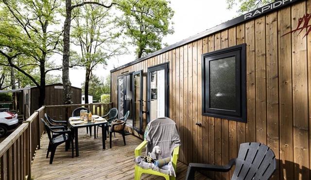 ZEcamping 4* animé parc aquatique pet friendly mobil-home TV BBQ 26m2
