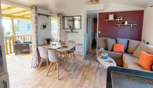 ZEcamping 4 étoiles familial parc aquatique mobil-home 37m2
