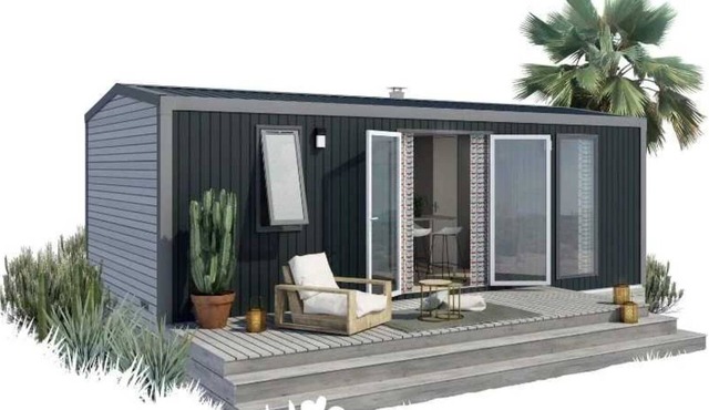 ZEcamping 500m plage piscine couverte mobil-home TV LV BBQ