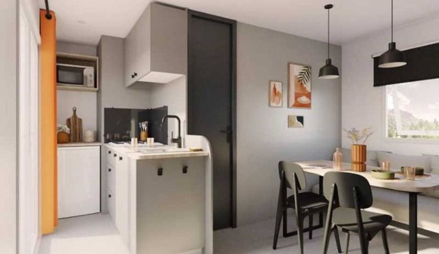 ZEcamping familial parc aquatique chiens acceptés locatif TV 23m2