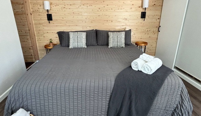 Zen Den - jetted tub, massage chair, home theater, EV charger, King bed, parking