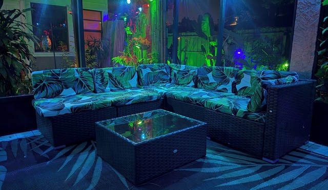 Zen Jungle House by Busch Gardens with Bikes, Detached Game Room & Fenced Yard!