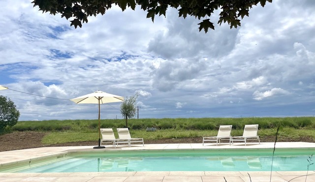 Zen oasis on the lavender fields