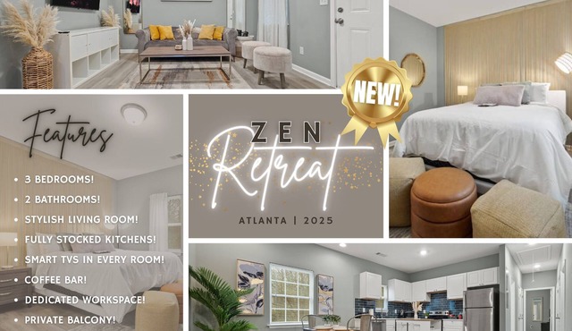 Zen Retreat – Serene, Wellness-Inspired 3BR w/Balcony, Yoga Space & Coffee Bar