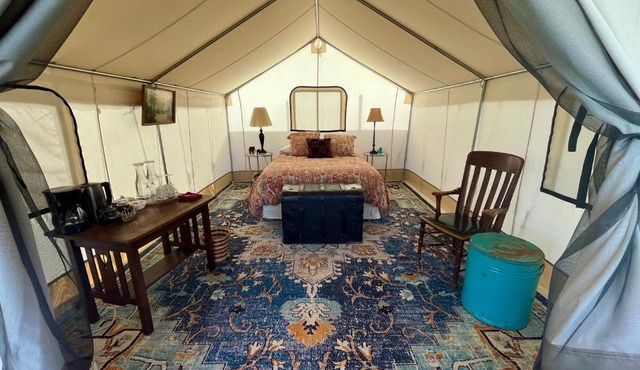 Zinnia Glamping Tent at Zenzen Gardens