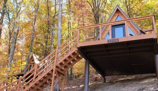 Zion/Rustic Lakeview Cabin- 2 Person A-Frame