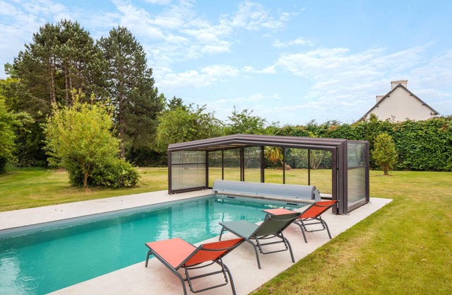 Green Lodge Piscine Chauffée Et Grand Jardin À Proximité Des Plages Pléneuf 