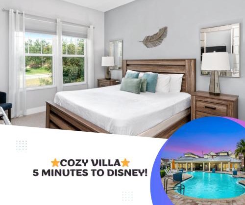 5min Disney Cozy Villa, BBQ Grill, SMV108