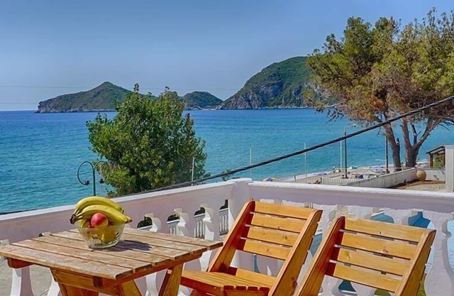 Ferienwohnung Meerblick Direkt Strand Von Agios Georgios Pagon 