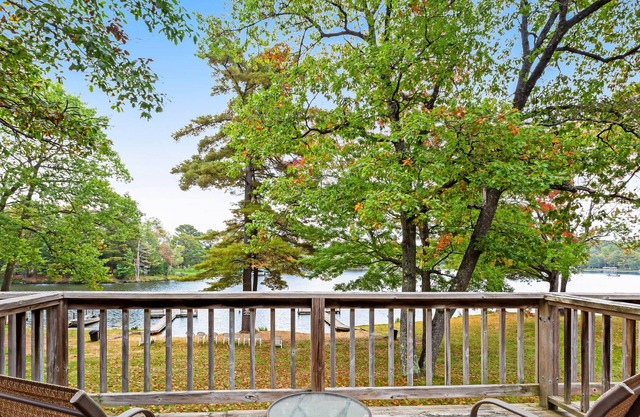 Dog-friendly, lakefront studio w/ shared dock, sports courts & game room