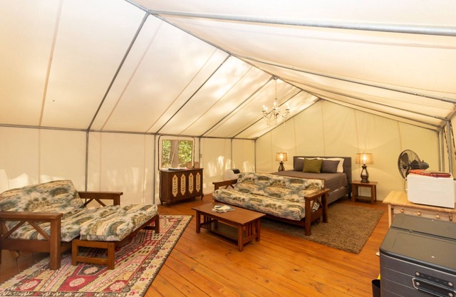 Glamping at Copperhill - `The Kayak`