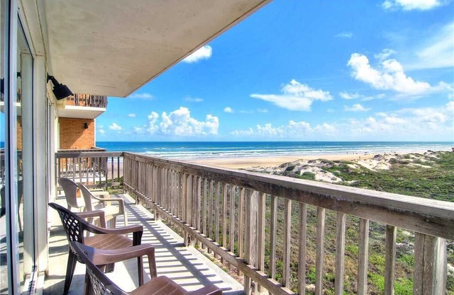 Gulfstream Condos | Extended Private Balcony with Gulf Views | Pool, Hot Tub