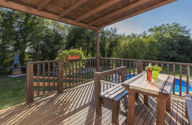 Holiday house with private pool for 6-8 persons in the holiday park Jelovci