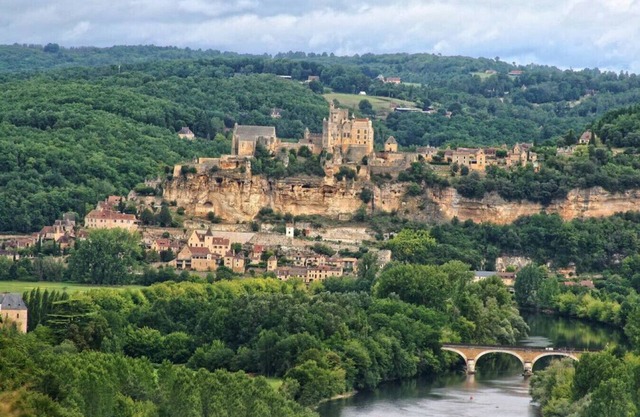 The Bank Of Dordogne River 