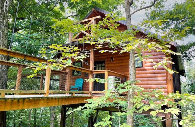 Luxury Treehouse Getaway with Treetop Views